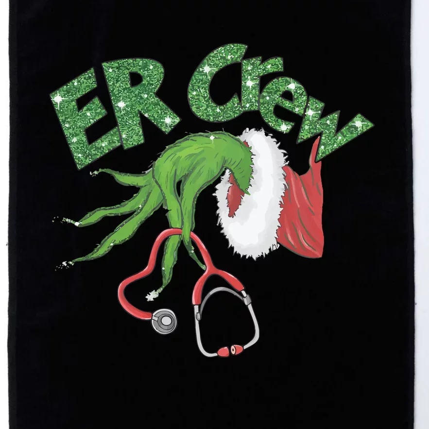 Er Crew Emergency Room Nurse Christmas Platinum Collection Golf Towel