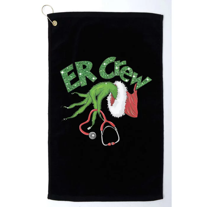 Er Crew Emergency Room Nurse Christmas Platinum Collection Golf Towel