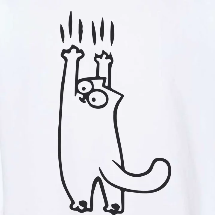 EMBROIDERED Cat Embroidered Animal Garment-Dyed Sweatshirt