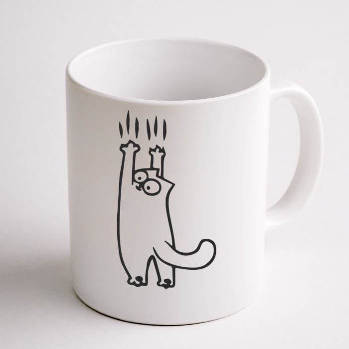 EMBROIDERED Cat Embroidered Animal Front & Back Coffee Mug