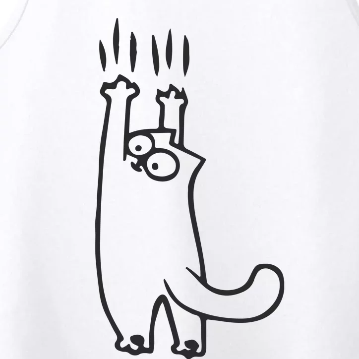 EMBROIDERED Cat Embroidered Animal Performance Tank