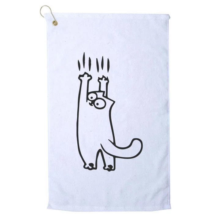 EMBROIDERED Cat Embroidered Animal Platinum Collection Golf Towel