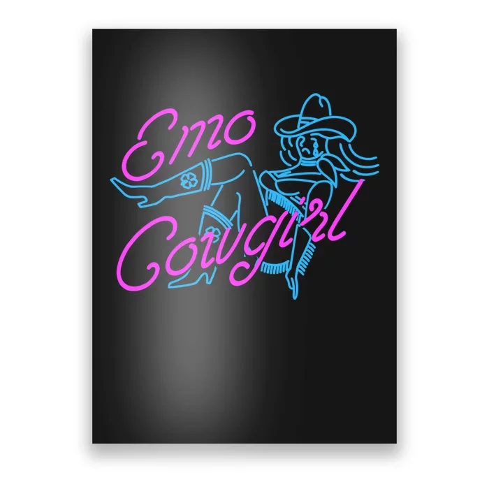 Emo Cowgirl Poster