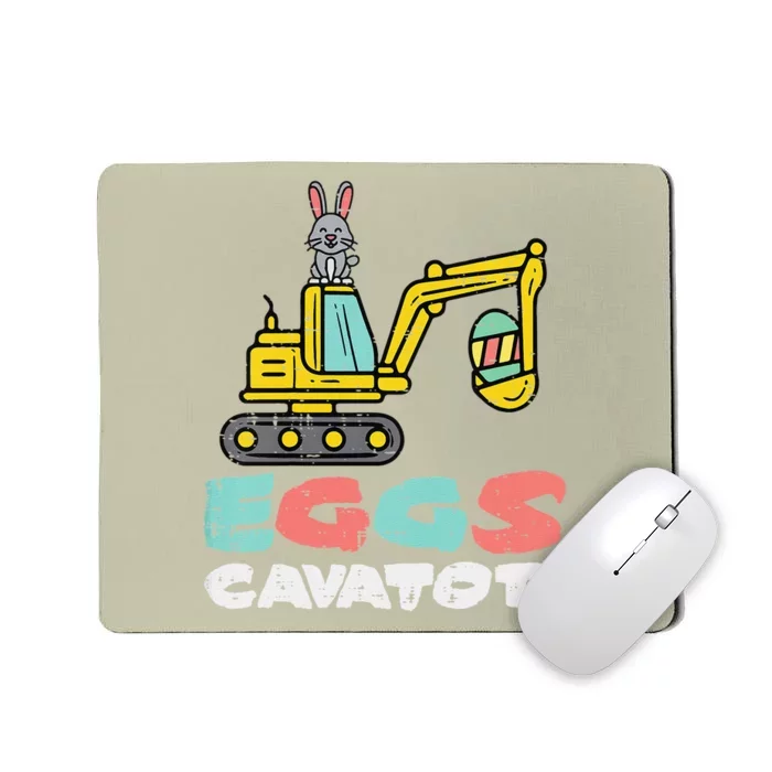 Eggs Cavator Easter Bunny Excavator Cute Mousepad