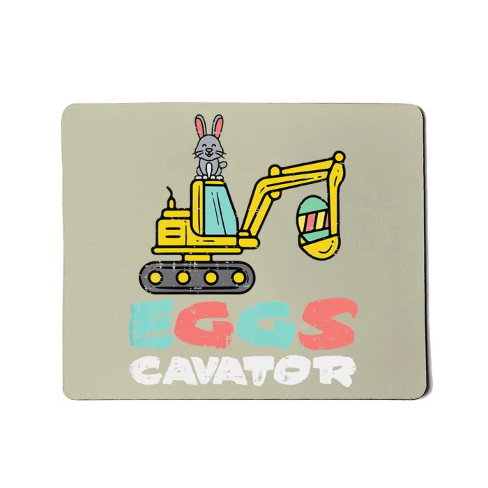 Eggs Cavator Easter Bunny Excavator Cute Mousepad