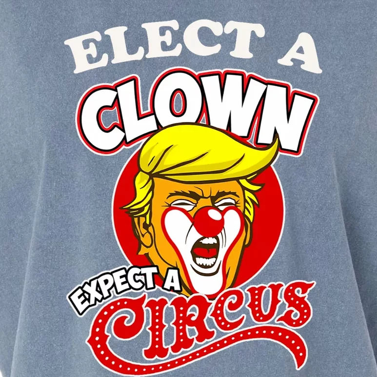 Elect Clown Expect A Circus Dump Trump! Elect A Clown Garment-Dyed Women's Muscle Tee