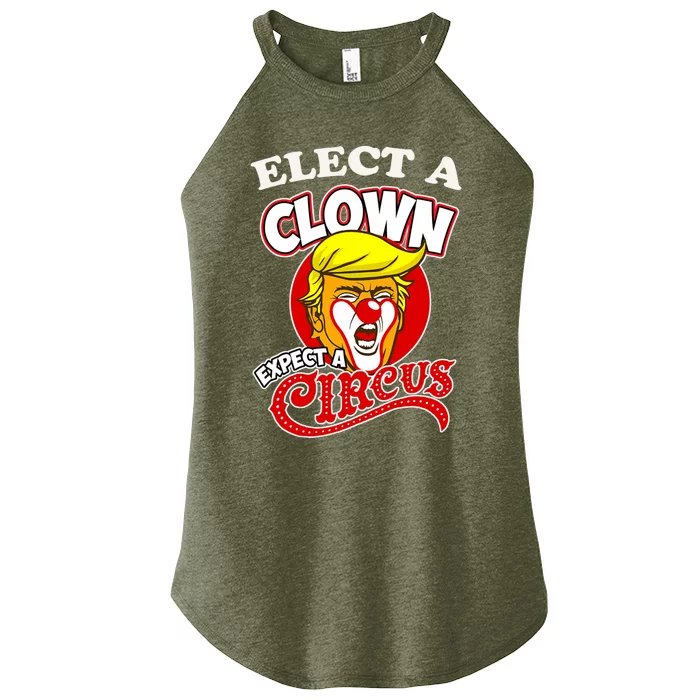 Elect Clown Expect A Circus Dump Trump! Elect A Clown Women’s Perfect Tri Rocker Tank