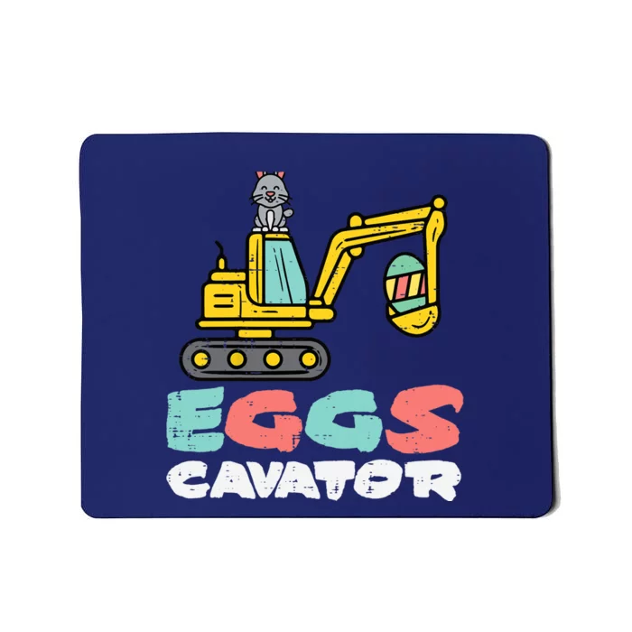 Eggs Cavator Easter Bunny Excavator Cute Boy Mousepad