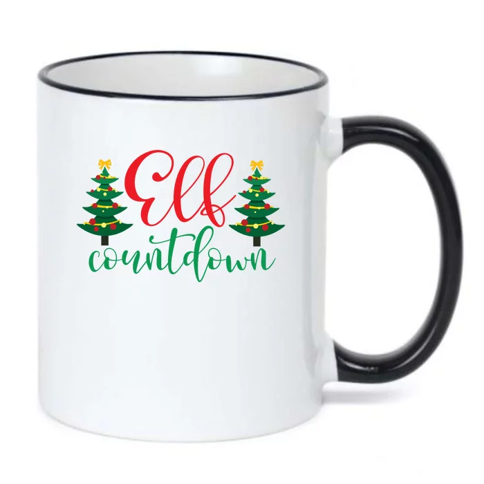 Elf Countdown Black Color Changing Mug