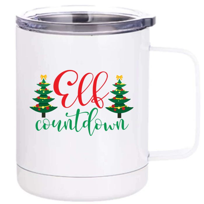 Elf Countdown Front & Back 12oz Stainless Steel Tumbler Cup