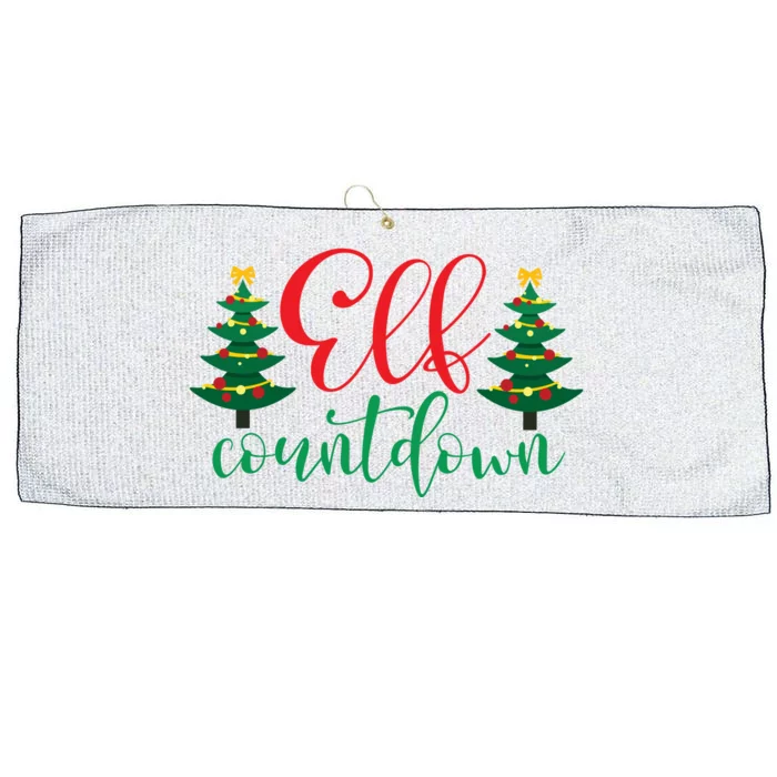 Elf Countdown Large Microfiber Waffle Golf Towel