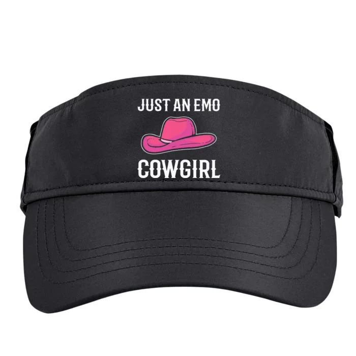 Emo Cowgirl. Emotional Lady Adult Drive Performance Visor