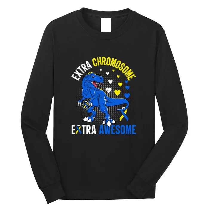 Extra Chromosome Extra Awesome For Down Syndrome Long Sleeve Shirt