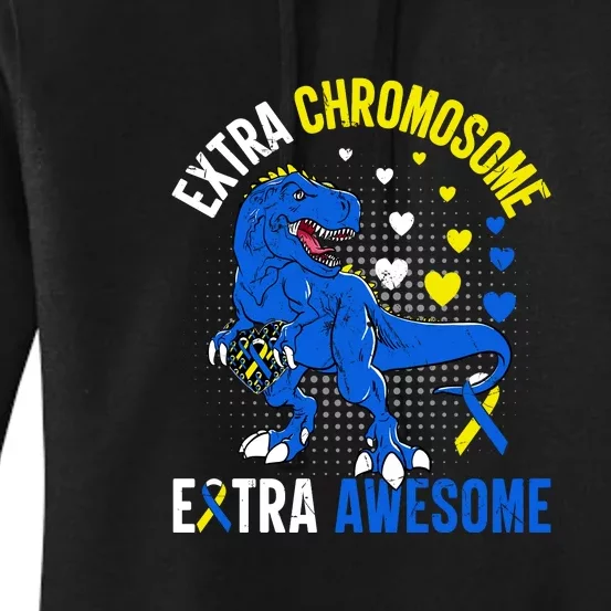 Extra Chromosome Extra Awesome For Down Syndrome Women's Pullover Hoodie