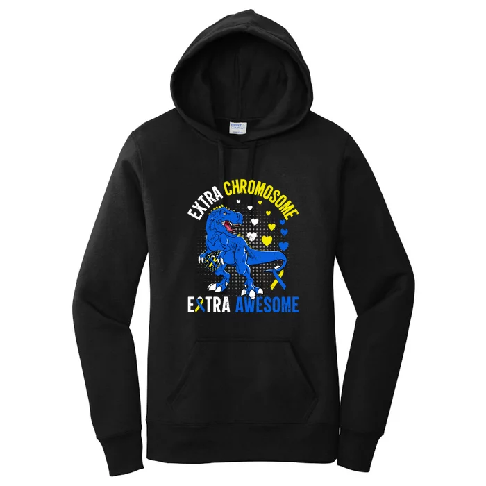 Extra Chromosome Extra Awesome For Down Syndrome Women's Pullover Hoodie