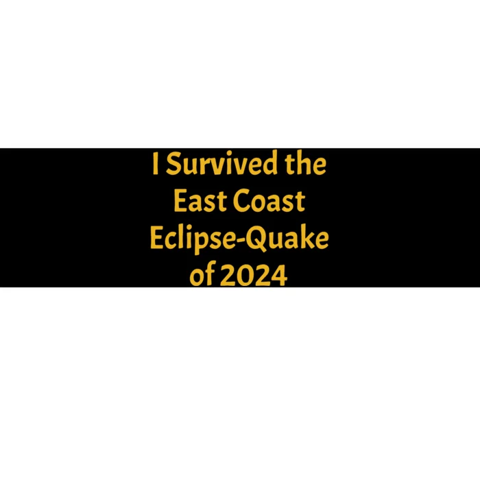 East Coast Earthquake 2024 Bumper Sticker