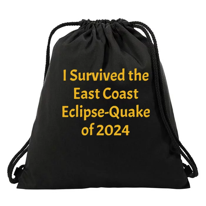 East Coast Earthquake 2024 Drawstring Bag