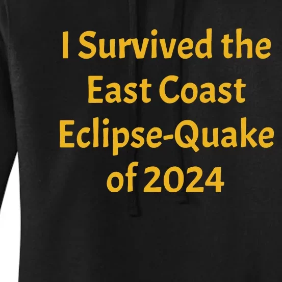 East Coast Earthquake 2024 Women's Pullover Hoodie