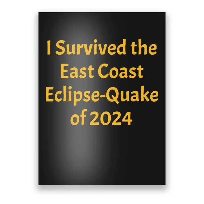 East Coast Earthquake 2024 Poster