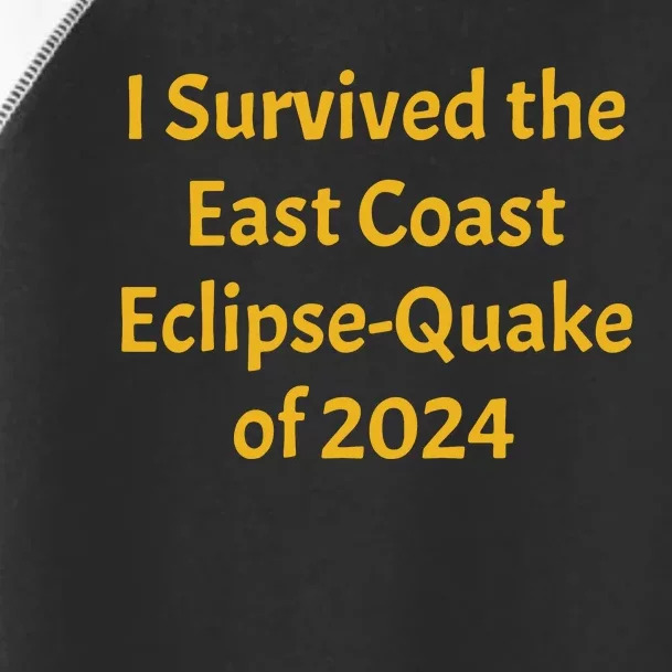 East Coast Earthquake 2024 Toddler Fine Jersey T-Shirt