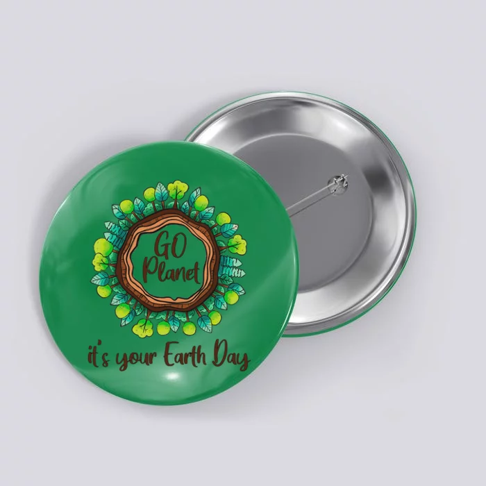 Environmental Conservation Efforts Climate Change Awareness Button