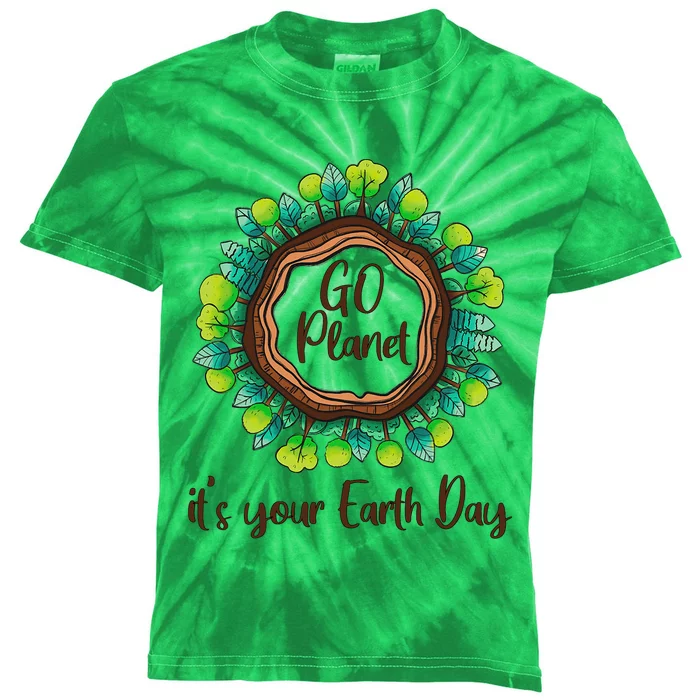 Environmental Conservation Efforts Climate Change Awareness Kids Tie-Dye T-Shirt