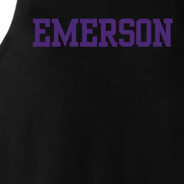 Emerson College Ladies Tri-Blend Wicking Tank