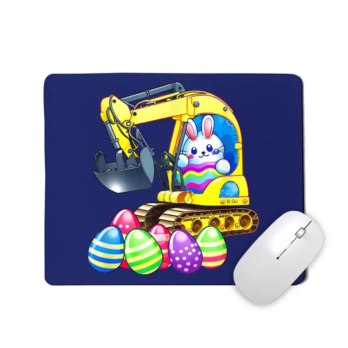 Eggs Cavator Easter Bunny Rabbit Excavator Mousepad