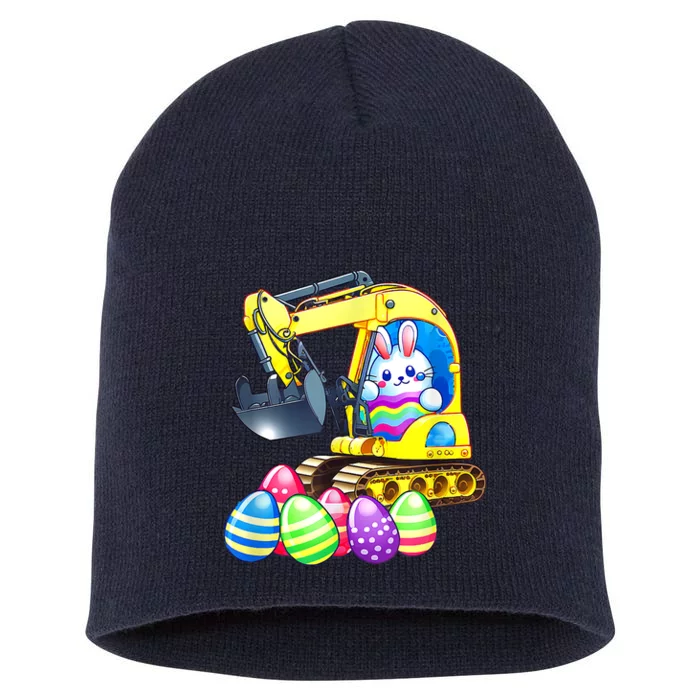 Eggs Cavator Easter Bunny Rabbit Excavator Short Acrylic Beanie