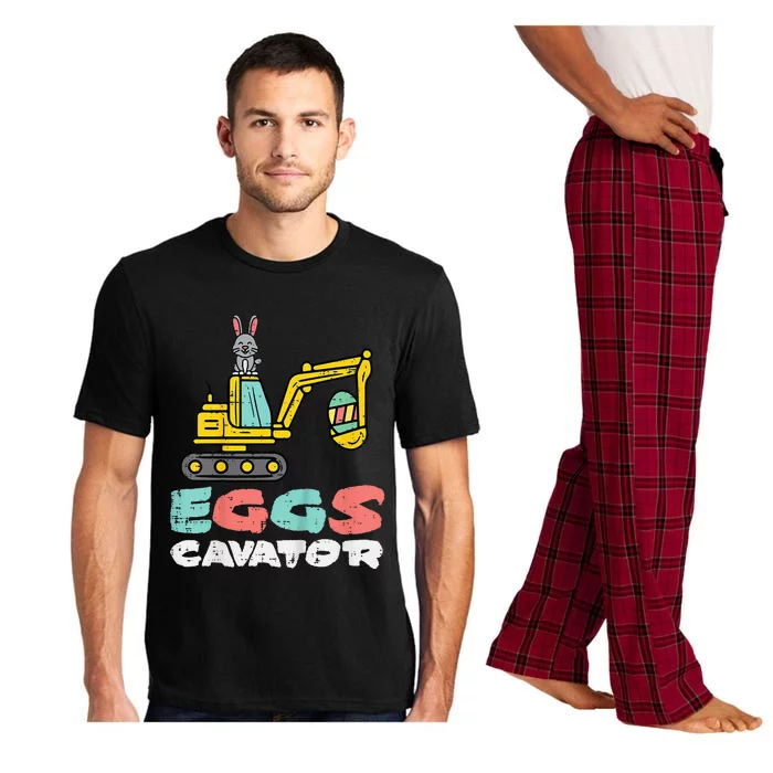 Eggs Cavator Easter Bunny Excavator Cute Pajama Set