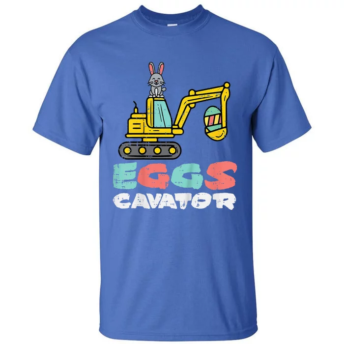 Eggs Cavator Easter Bunny Excavator Cute Tall T-Shirt