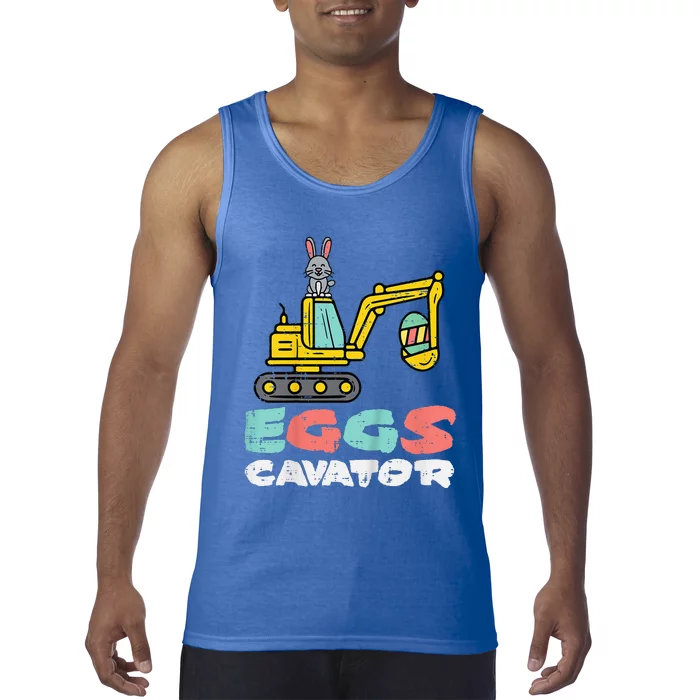 Eggs Cavator Easter Bunny Excavator Cute Tank Top