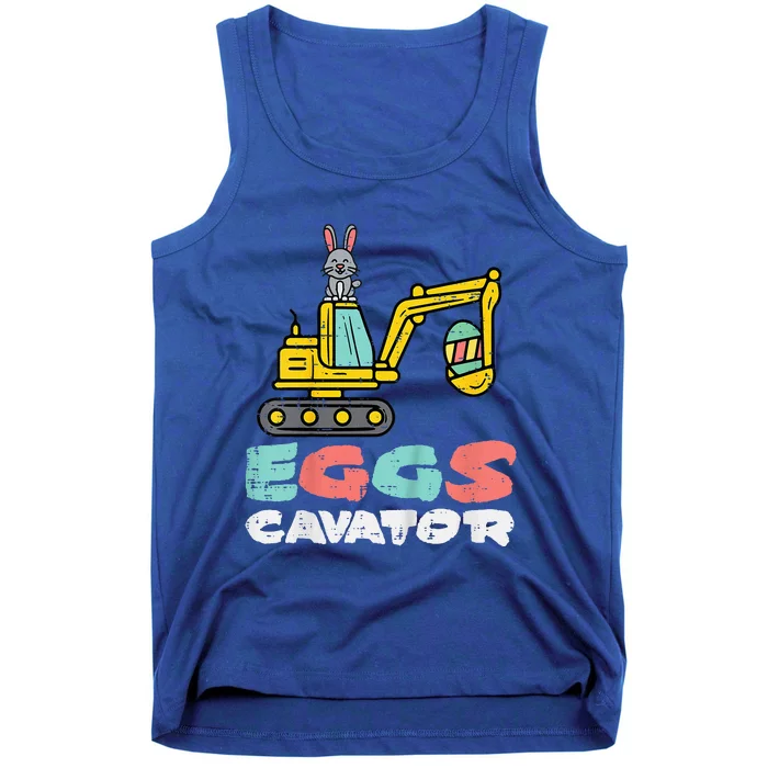 Eggs Cavator Easter Bunny Excavator Cute Tank Top