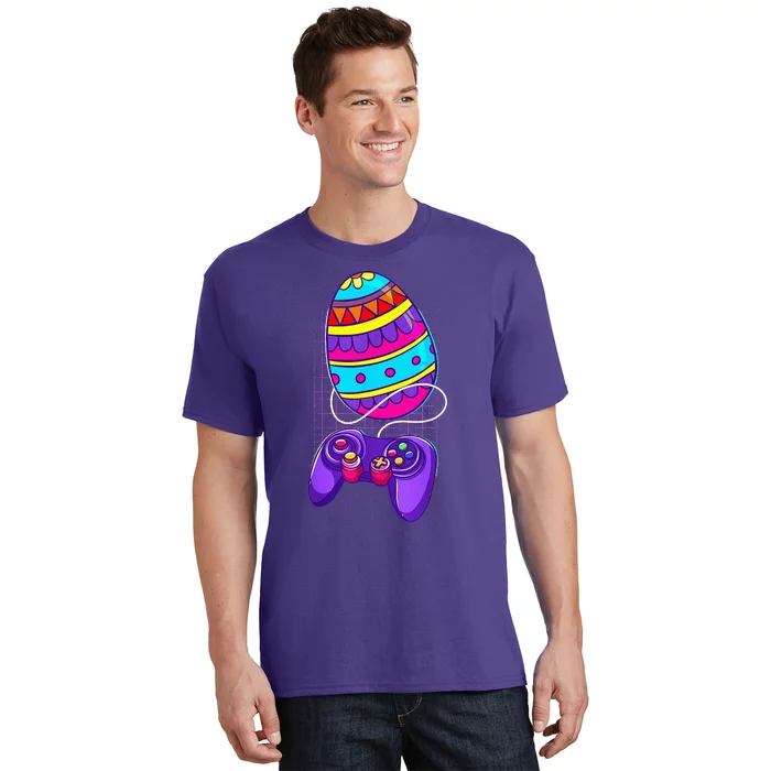 Easter Colorful Egg s for Video Gamer Purple T-Shirt