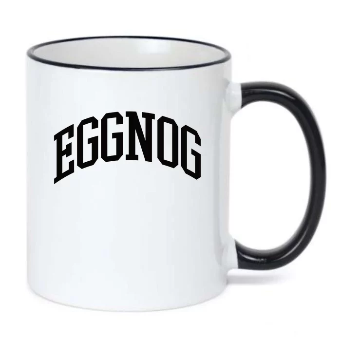 Eggnog Christmas Black Color Changing Mug