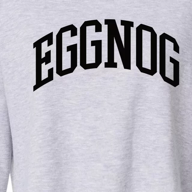 Eggnog Christmas Cropped Pullover Crew