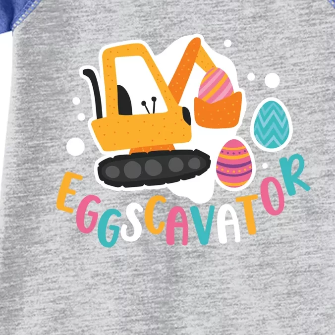 Eggscavator Construction Excavator Easter Egg Hunter Gift Infant Baby Jersey Bodysuit