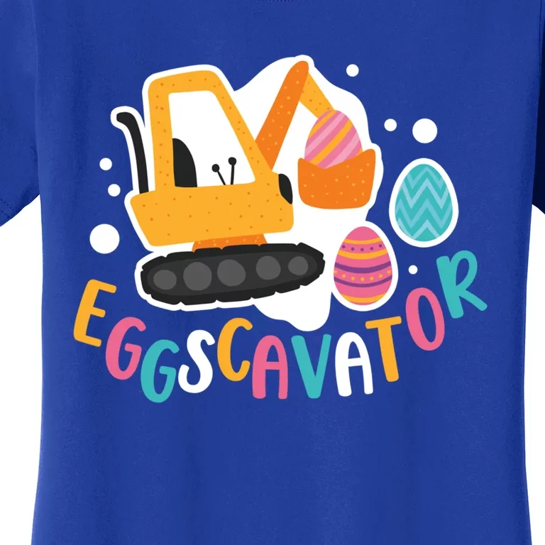 Eggscavator Construction Excavator Easter Egg Hunter Gift Women's T-Shirt