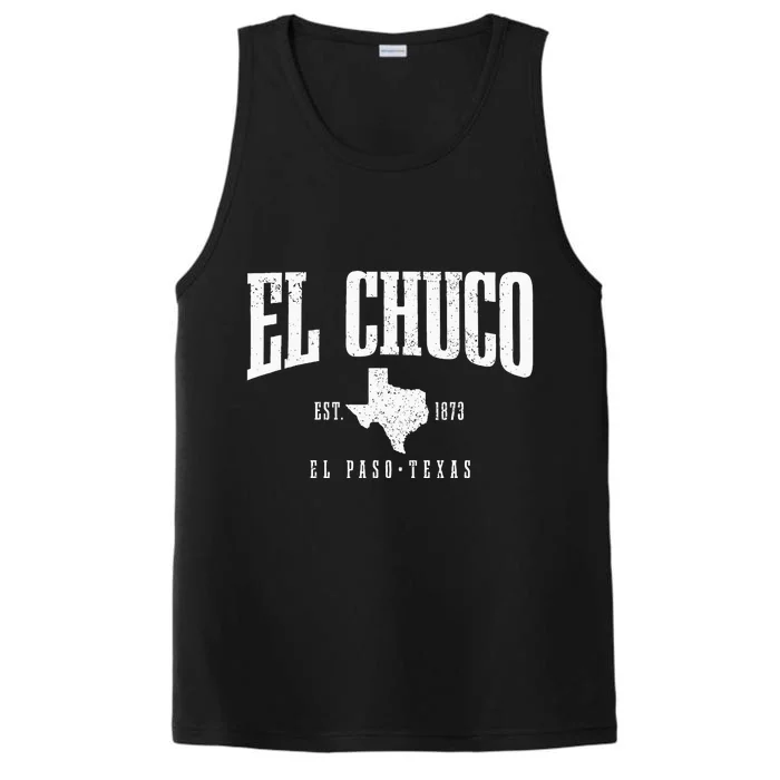 El Chuco El Paso Texas Pride Vintage Est 1873 Performance Tank