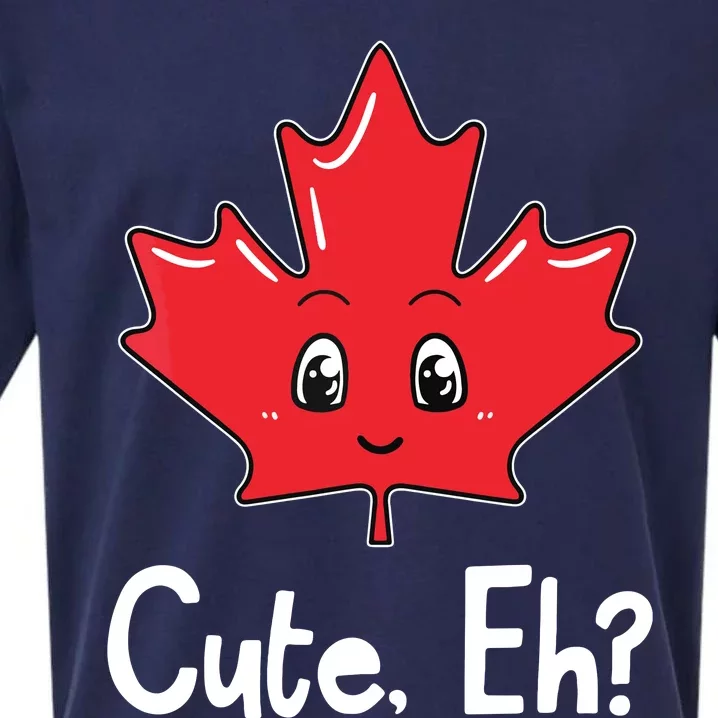 Eh Canadian Flag Maple Leaf Funny Canada Souvenir Tourist Sueded Cloud Jersey T-Shirt