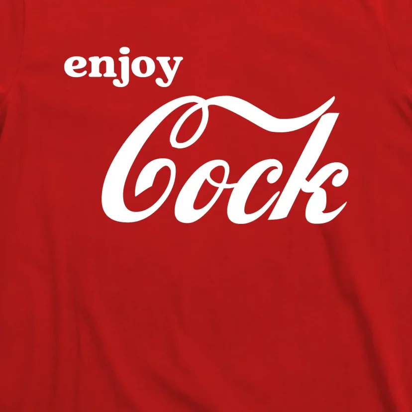 Enjoy Cock Funny Parody Logo T-Shirt