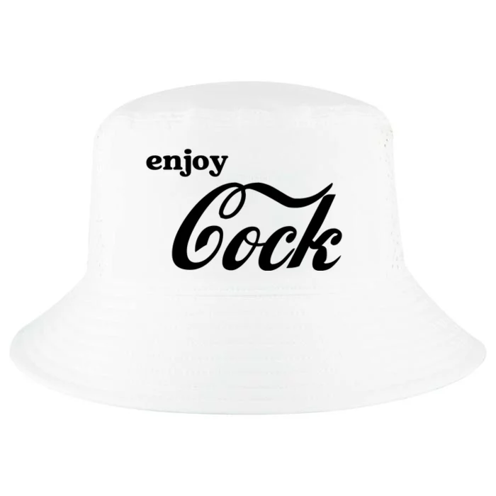 Enjoy Cock Funny Parody Logo Cool Comfort Performance Bucket Hat