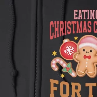 Eating Cookies For Two Pregnancy Announcement Christmas Full Zip Hoodie