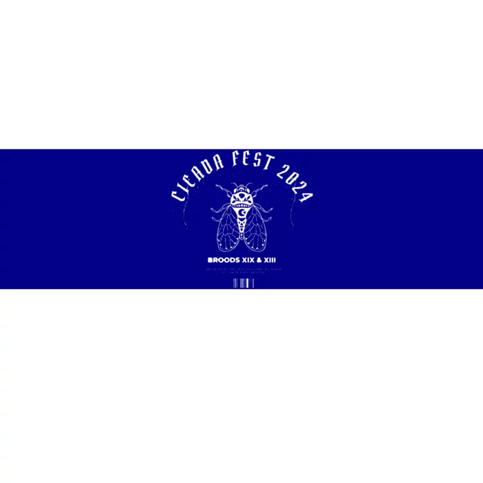 Entomology Cicada Fest 2024 Broods XIX XIII Cicada Lover Bumper Sticker