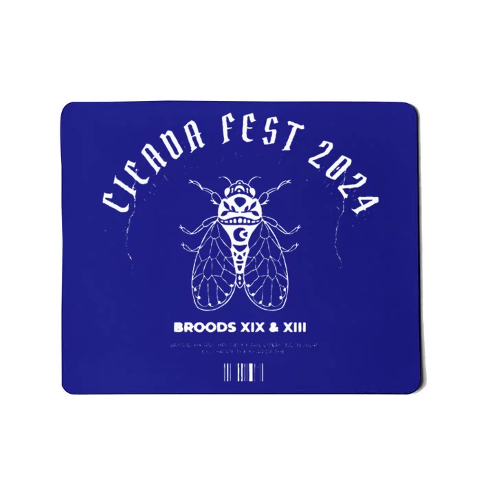 Entomology Cicada Fest 2024 Broods XIX XIII Cicada Lover Mousepad