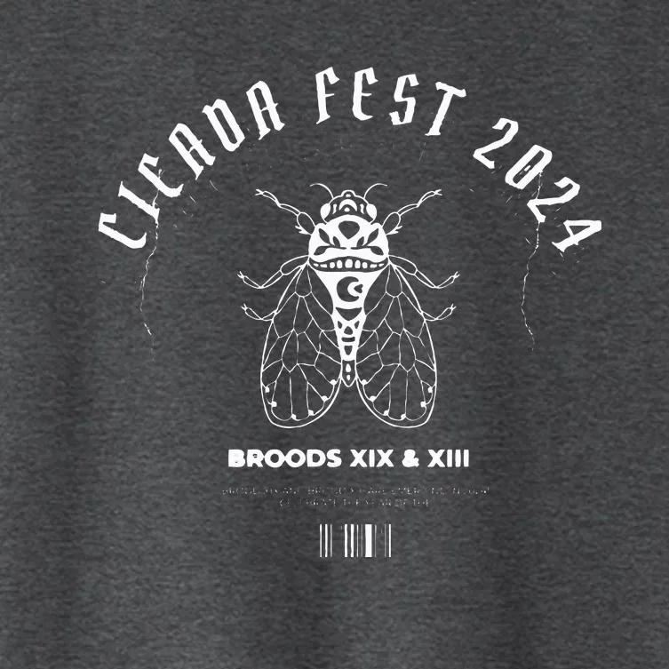 Entomology Cicada Fest 2024 Broods XIX XIII Cicada Lover Women's Crop Top Tee