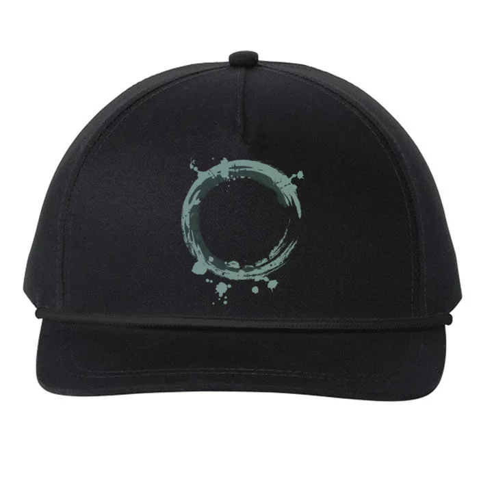 Enso Circle Funny Gift Zen Circle Funny Gift Buddhism Yoga Spiritual Karma Gift Snapback Five-Panel Rope Hat