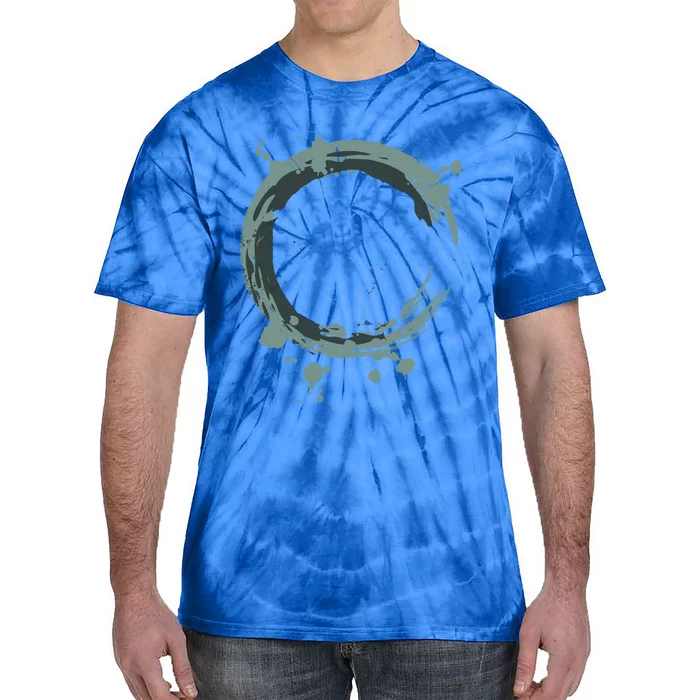 Enso Circle Funny Gift Zen Circle Funny Gift Buddhism Yoga Spiritual Karma Gift Tie-Dye T-Shirt