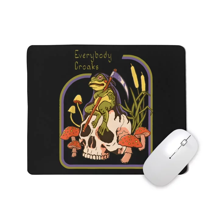 Everybody Croaks Frog Skull Mushroom Everybody Croak Mousepad