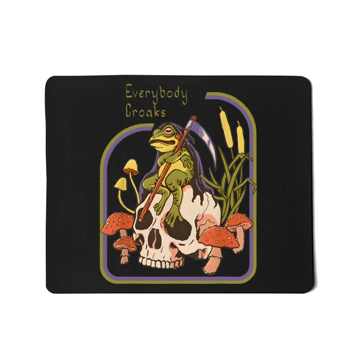 Everybody Croaks Frog Skull Mushroom Everybody Croak Mousepad